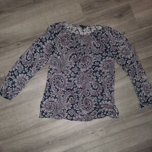 Lucky Brand Paisley Lightweight Long Sleeve